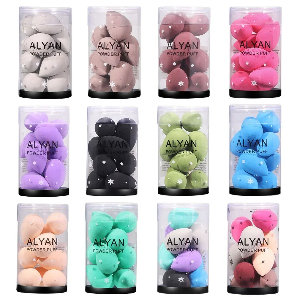 10 Pezzi Frullatore Per Trucco Soffio Cosmetico Spugna Secca E Bagnata Mini Cuscino Per Uova Di Bellezza Fondotinta In Polvere Strumento Di Bellezza A