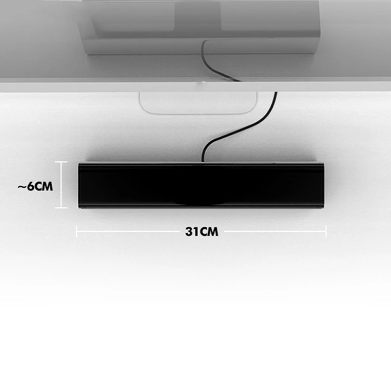 2.0 Audio Speaker Channel Sound Bar Soundbar Stereo Surround Cablato Usb Per Computer, Tablet, Parti Di Notebook