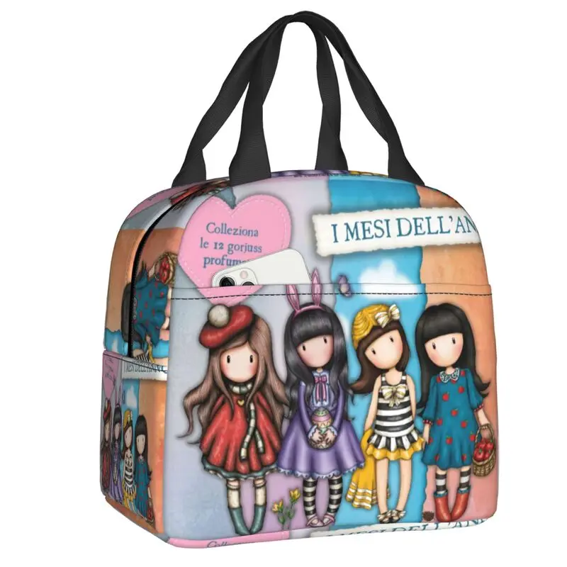 Youth Santoro Gorjuss 3D Print Borse Portatili Isolate Borse Per Il Ghiaccio Lavoro Per Studenti Lunchbox Isolamento Termico Borsa Per Il Pranzo Per A