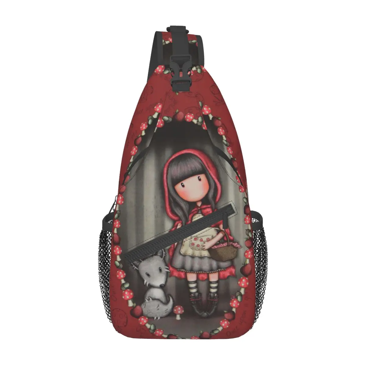 Coque Santoro Gorjuss Sling Bags Petto Crossbody Spalla Zaino Sport All'Aria Aperta Zaini Art Cartoon Cool School Bags