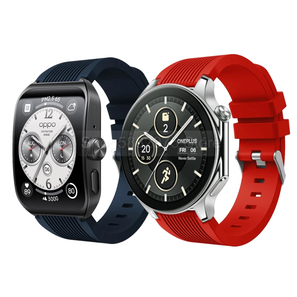 Cinturino Da Polso In Silicone Per Oppo Watch 4 Pro Oneplus Watch 2 Bracciale Di Ricambio Per Realme Watch 3 S Smart Watchband Accessori