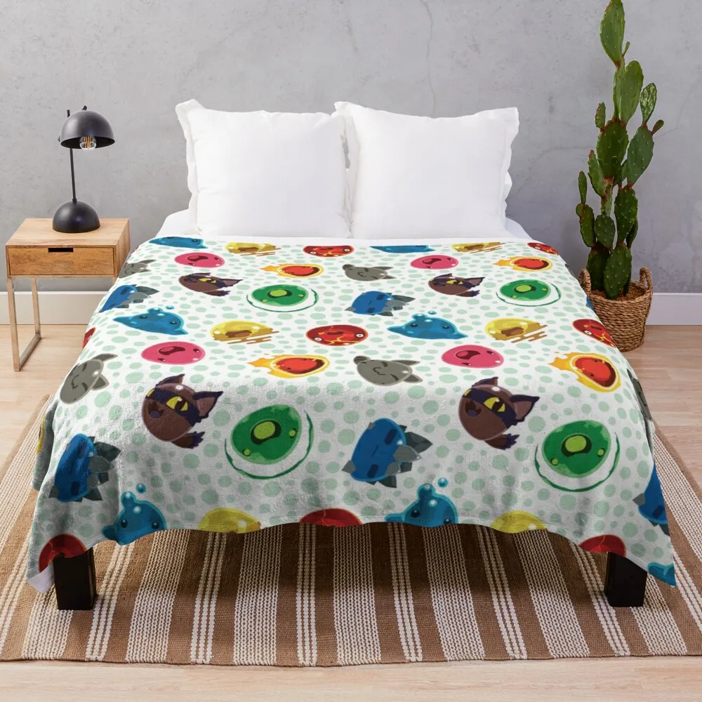 Cute Slime Rancher Pattern Throw Coperta Coperta Divano