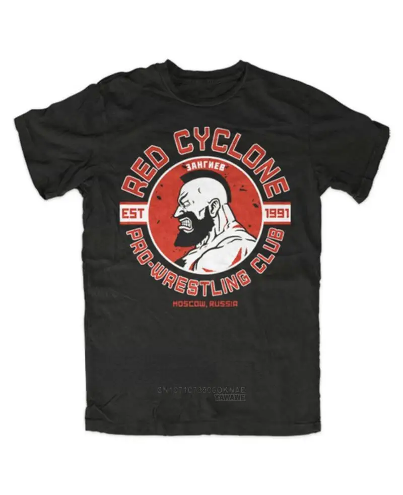 Zangief Gym Girocollo Unico Designer Uomo Tshirt Gamer Ryu Ken Street Retro Fan Shirt Fighter Gym Russia Panno Grossista