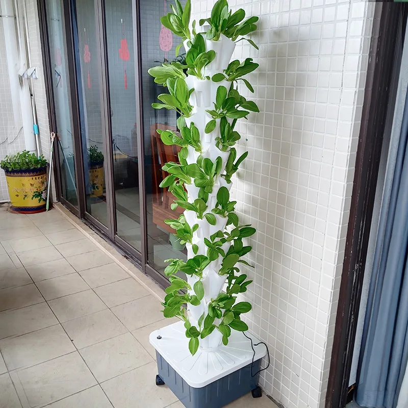 Sistema Idroponico Verticale Di Pioggia Serra Giardino Indoor Idroponica Torre Giardinaggio Fioriera Kit Idroponico