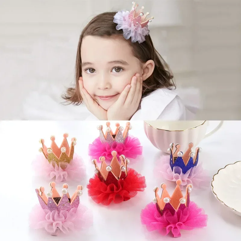 Pinza Para El Pelo De Princesa Para Niella Horquilla De Estrella Brillante Con Perlas De Encaje Accesorios Para El Cabello