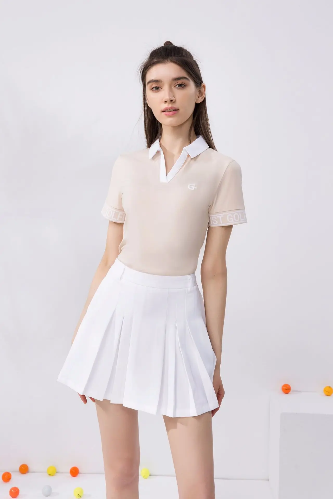 Abbigliamento Da Golf Per Donna 2024 Polo Maniche Corte Top Abbigliamento Estate Tennis Badminton Outfit Training Sportswear Tuta