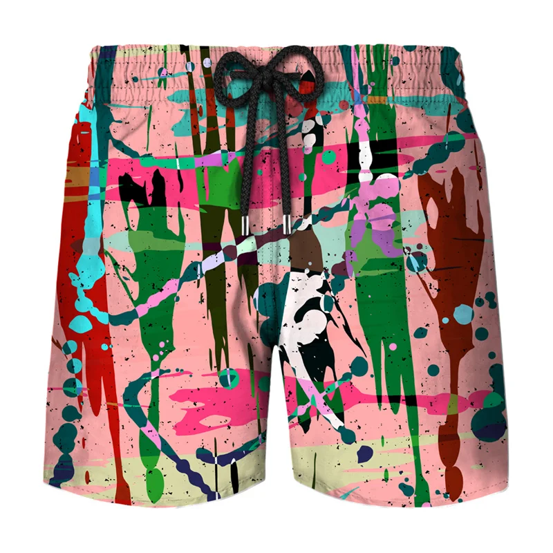 Hawaii Beach Shorts Summer Holiday Essentials Men 3D Print Y2K Swim Trunks Tropics Swimsuit Cool Bermuda Surf Board Shorts Pants