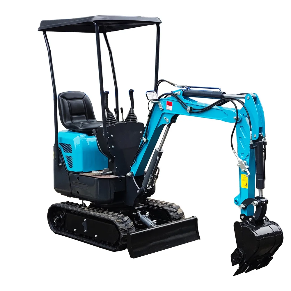 Import Bagger Mini Digger Epa/Euro 5 Mini Bagger Cinese Cina Escavatore Cingolato Mini Escavatore 1000Kg