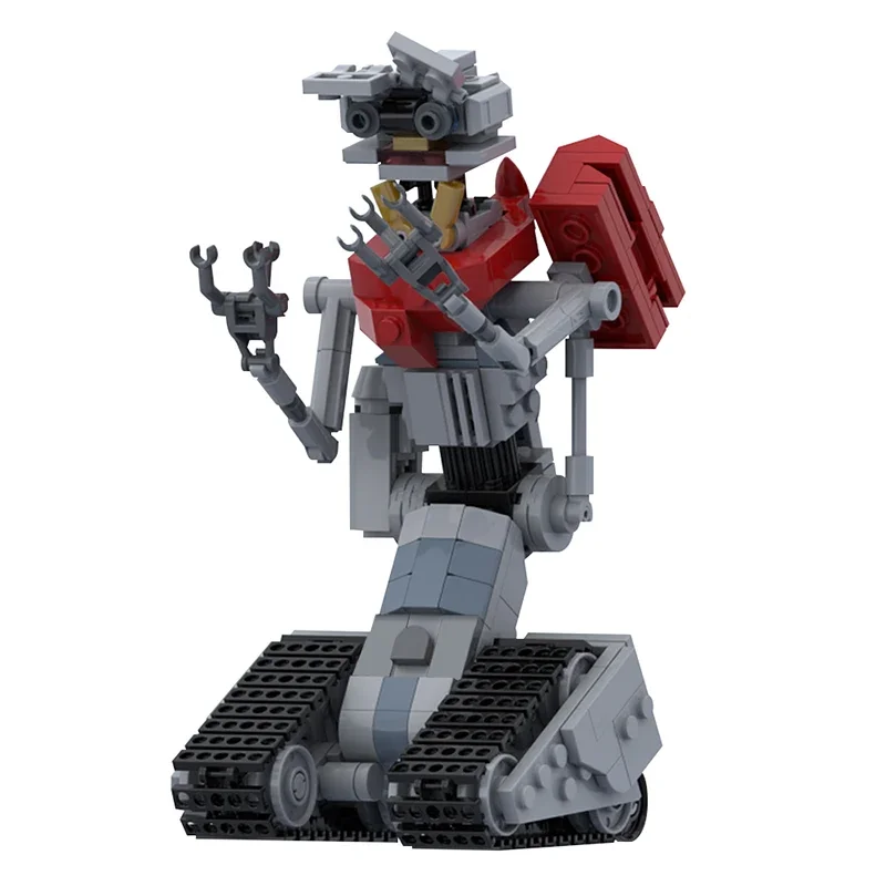Moc Short Circuit Johnny 5 Robot Building Blocks Set Robot Militare Mech Modello 382 Pezzi Giocattoli In Mattoni Per Bambini Regali Di Natale
