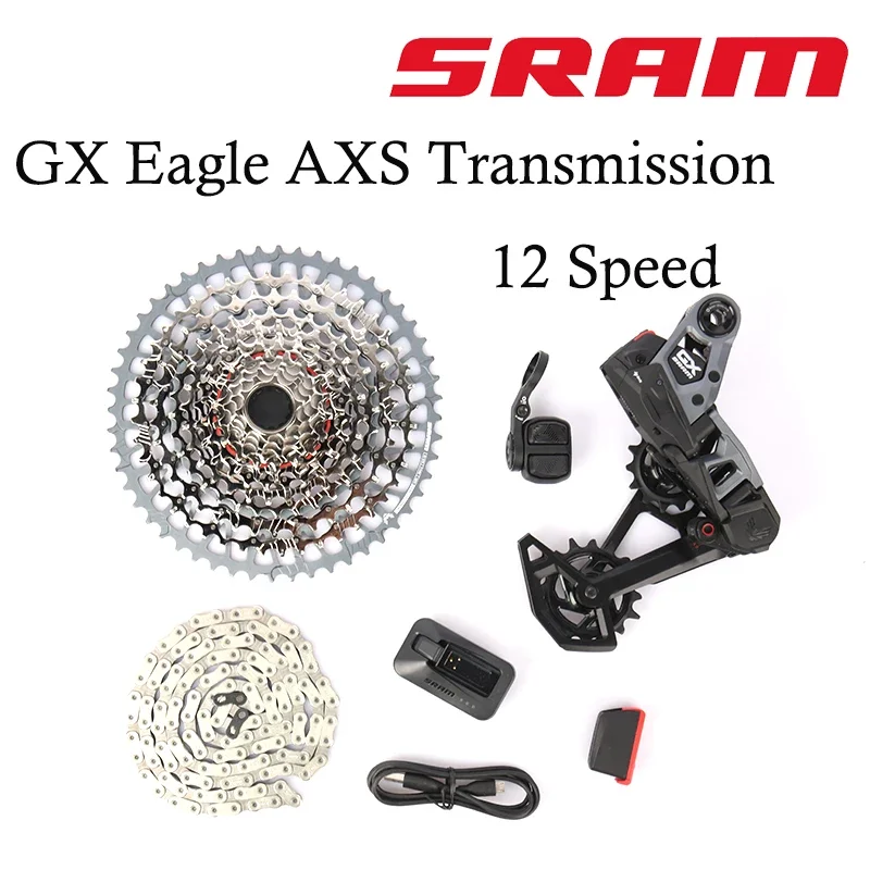 Nuovo Sram Gx Eagle Transmission Axs 12 Speed Electronic Groupset Pod Controller Udh Deragliatore Chain 10-52T Xd Cassette