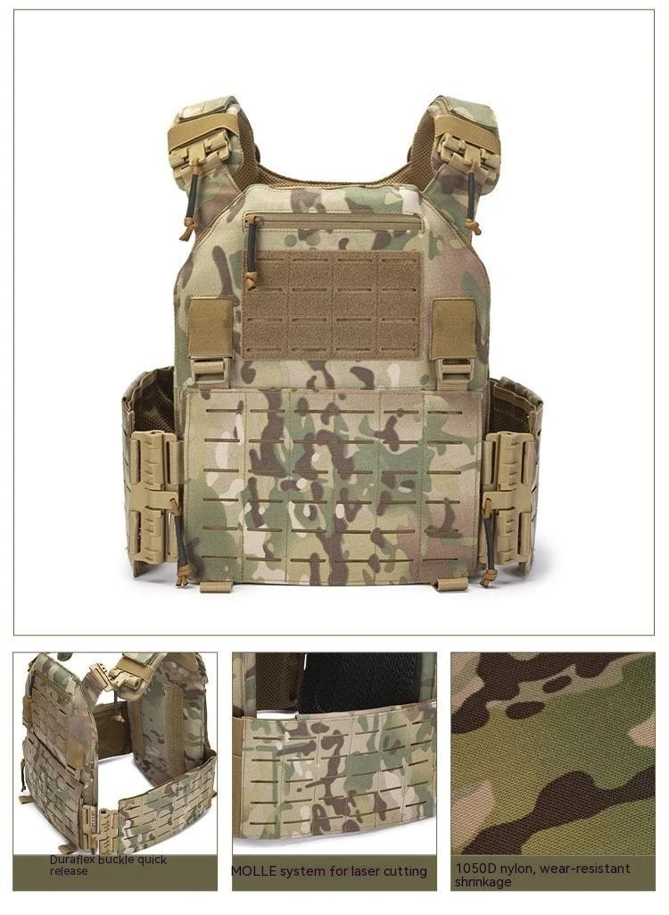 New Combat Vest 6094 Quick Staccabile Light Laser Cut Gilet Tattico Black Gear Per Trasportare La Piastra Protettiva