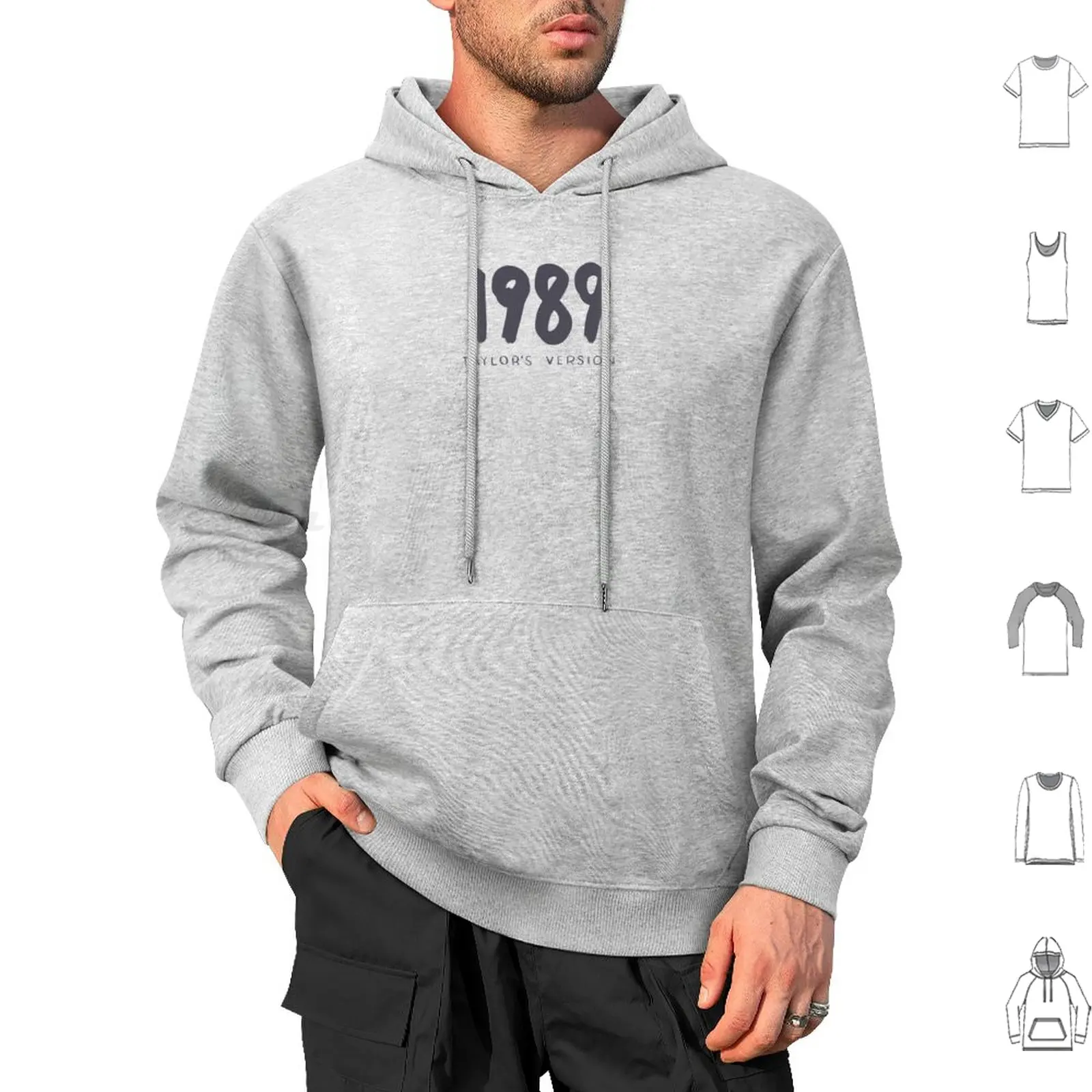 1989 Taylor'S Version Text Felpa Con Cappuccio In Cotone Manica Lunga 1989 Taylors Versione 1989 Tv Swifle New Romantics Style