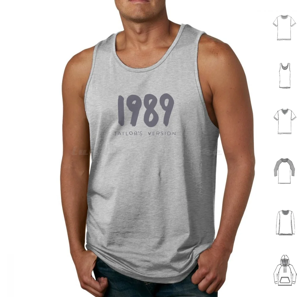 1989 Versione Taylor'S Text Tank Tops Print Cotton 1989 Taylors Version 1989 Tv Swifle New Romantics Style