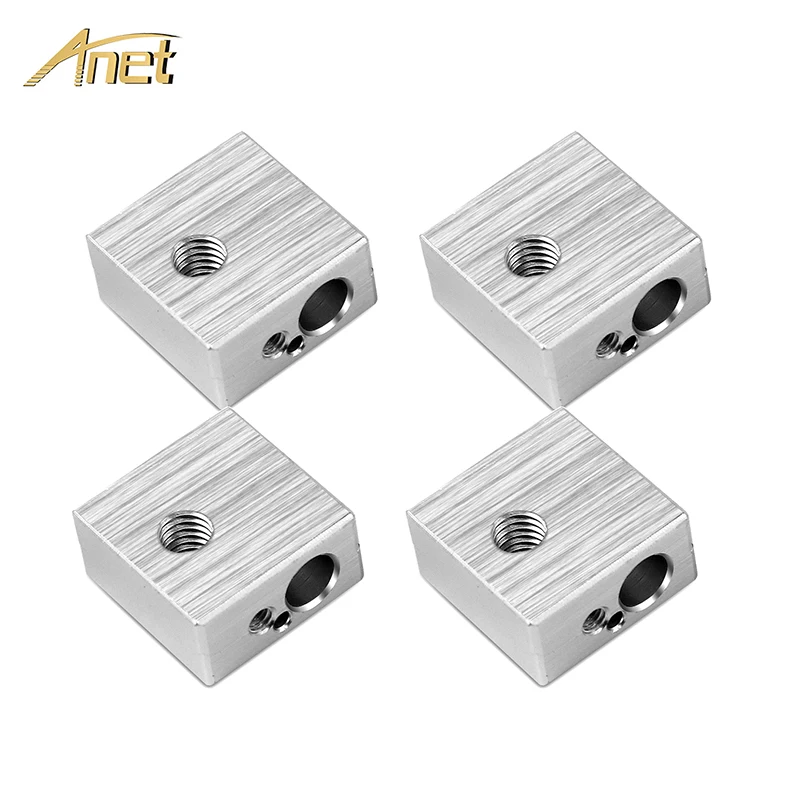 4 Pezzi Blocco Riscaldatore In Alluminio M6 Specializzato Per Mk7 Mk8 Makerbot Stampante 3D Estrusore Parti Della Stampante 3D Per Anet A6 A8 3D Orint