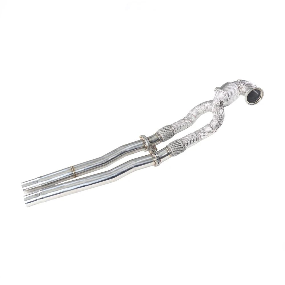 Tubo Di Scarico Per Auto Catted Downpipe Per Audi Rs3 Ttrs 2017 + 2.5T 304 Tubi Di Scarico In Acciaio Inossidabile Con Collettore Downpipe Catalitico