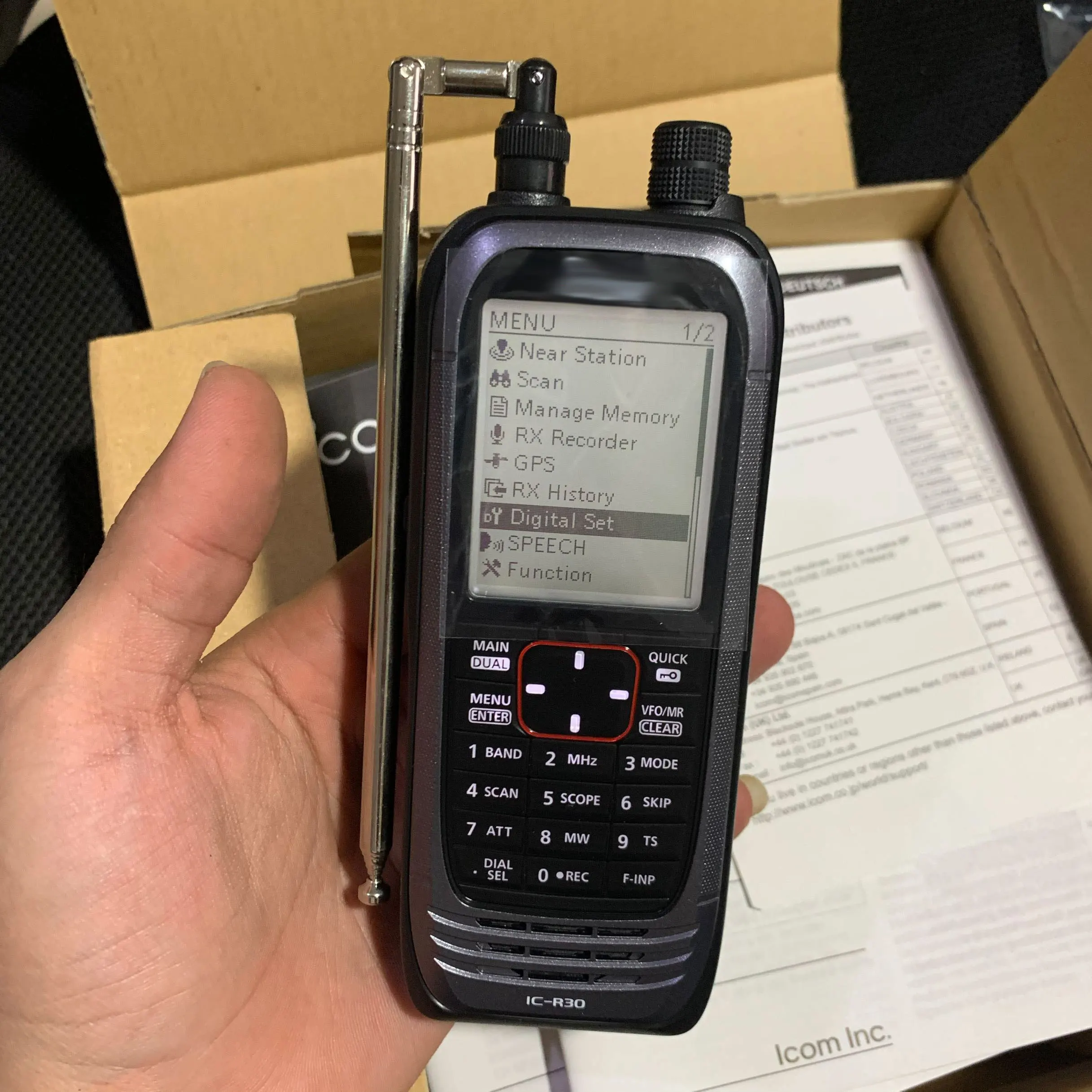 Antenna Telescopica Walkie Talkie Vhf 6 Sezioni Antenna Radio Portatile Telescopica 35-120Cm Am Fm