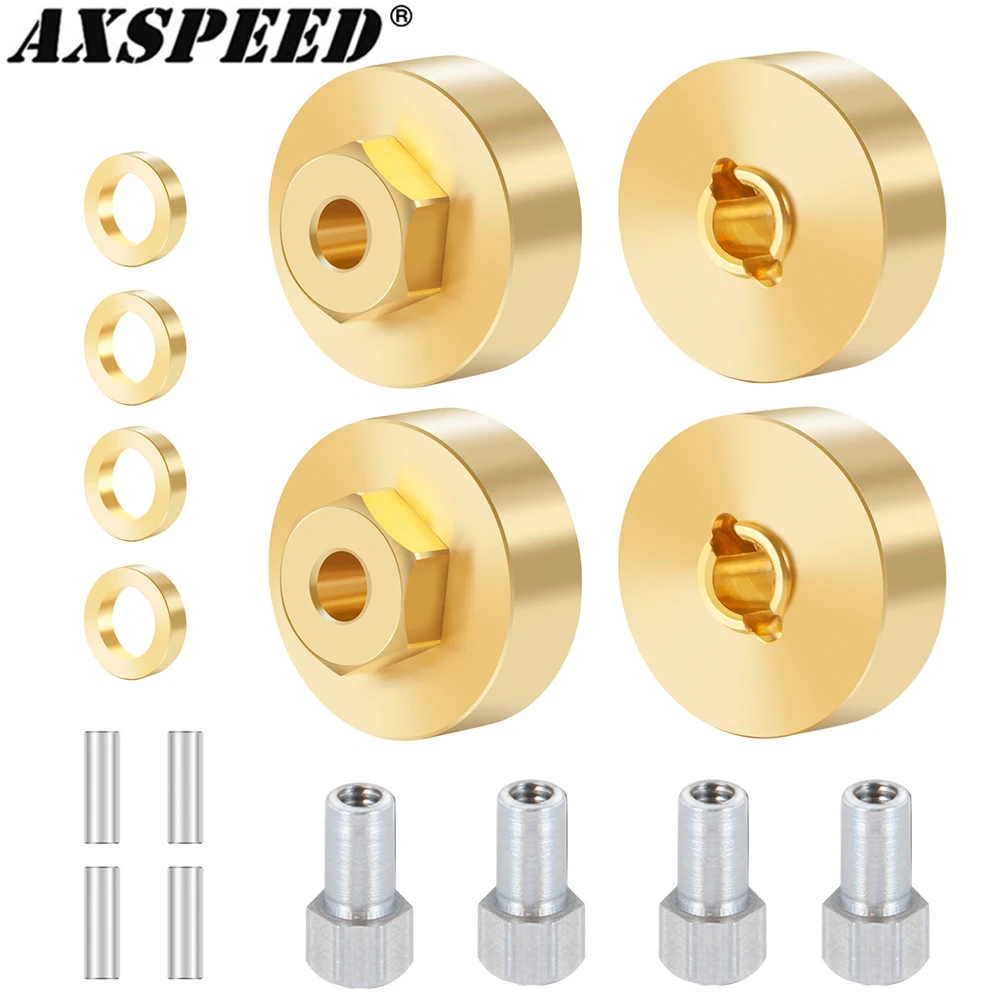 Axspeed Scx24 Kit Contrappeso In Ottone Per 1/24 Axial Scx24 Axial 90081 Axial 00001 Axial 00002 Rc Ruote Bilanciamento Peso
