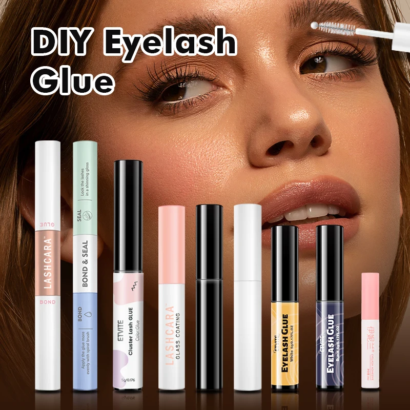 Lash Bond And Seal Colla Per Ciglia Per Ciglia A Grappolo Bundle Di Colle Adesivo Impermeabile Trasparente A Lunga Durata Colla Nera