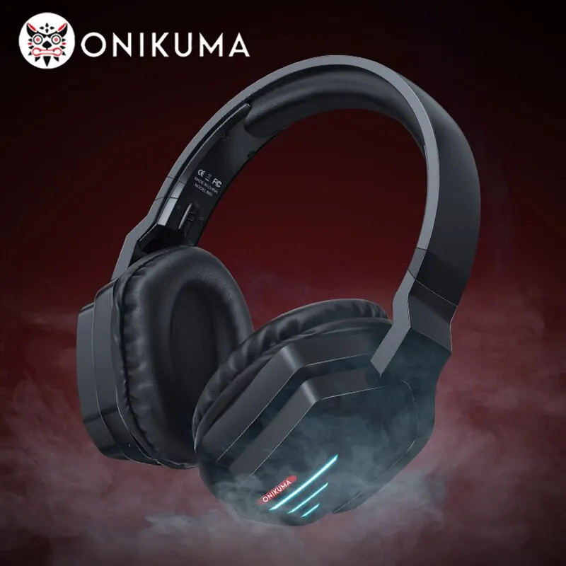 Cuffie Compatibili Wireless Onikuma Con Cuffie Da Gioco Professionali A Luce Led Cuffie Pieghevoli Cuffie Da Gioco Per Pc Ps5