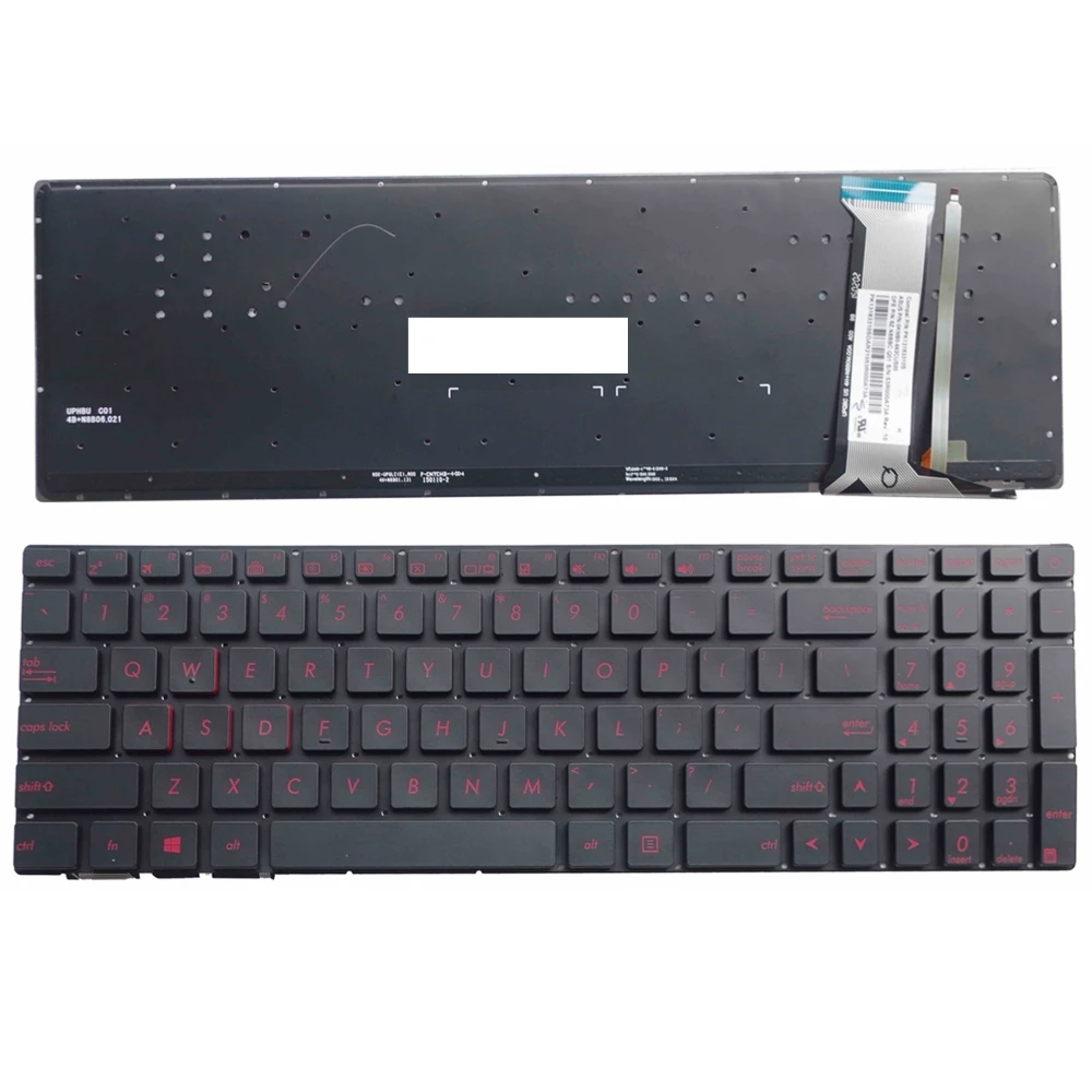 Degli Stati Uniti Per Asus N551 N551J N551Jv N551Jb Gl551 N552Vw Fx-Pro Fx-Plus Zx50V N552Vx G771Jm Tastiera Del Computer Portatile