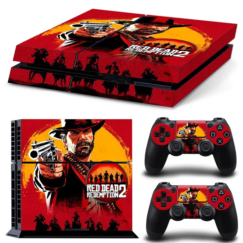 Per Ps4 Disk Red Dead Redemption Pvc Skin Vinyl Sticker Decalcomania Cover Console Dualsense Controller Adesivo Protettivo Antipolvere