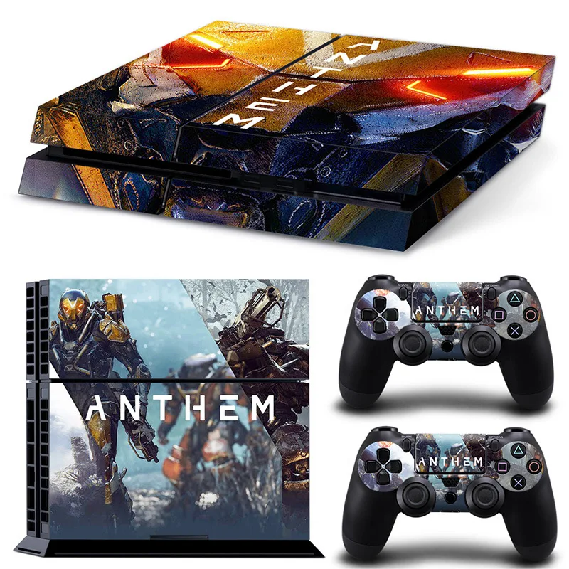 For Ps4 Anthem Pvc Skin Vinyl Sticker Decal Cover Console Dualsense Controllers Dustproof Protective Sticker