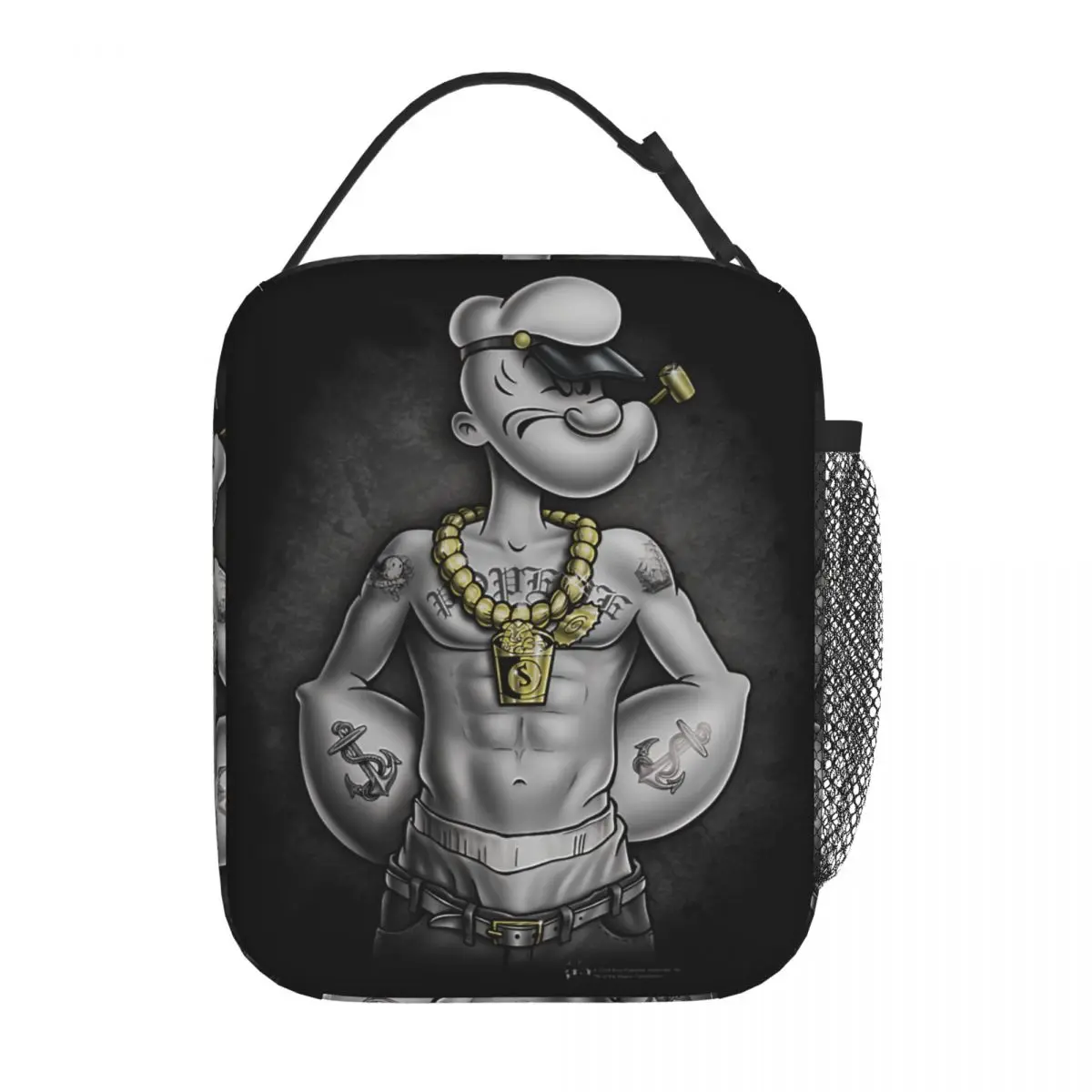 Popeyes Hardcore Insulated Lunch Bags Cooler Meal Container Portable Tote Lunch Box Per Uomo Donna Work Picnic