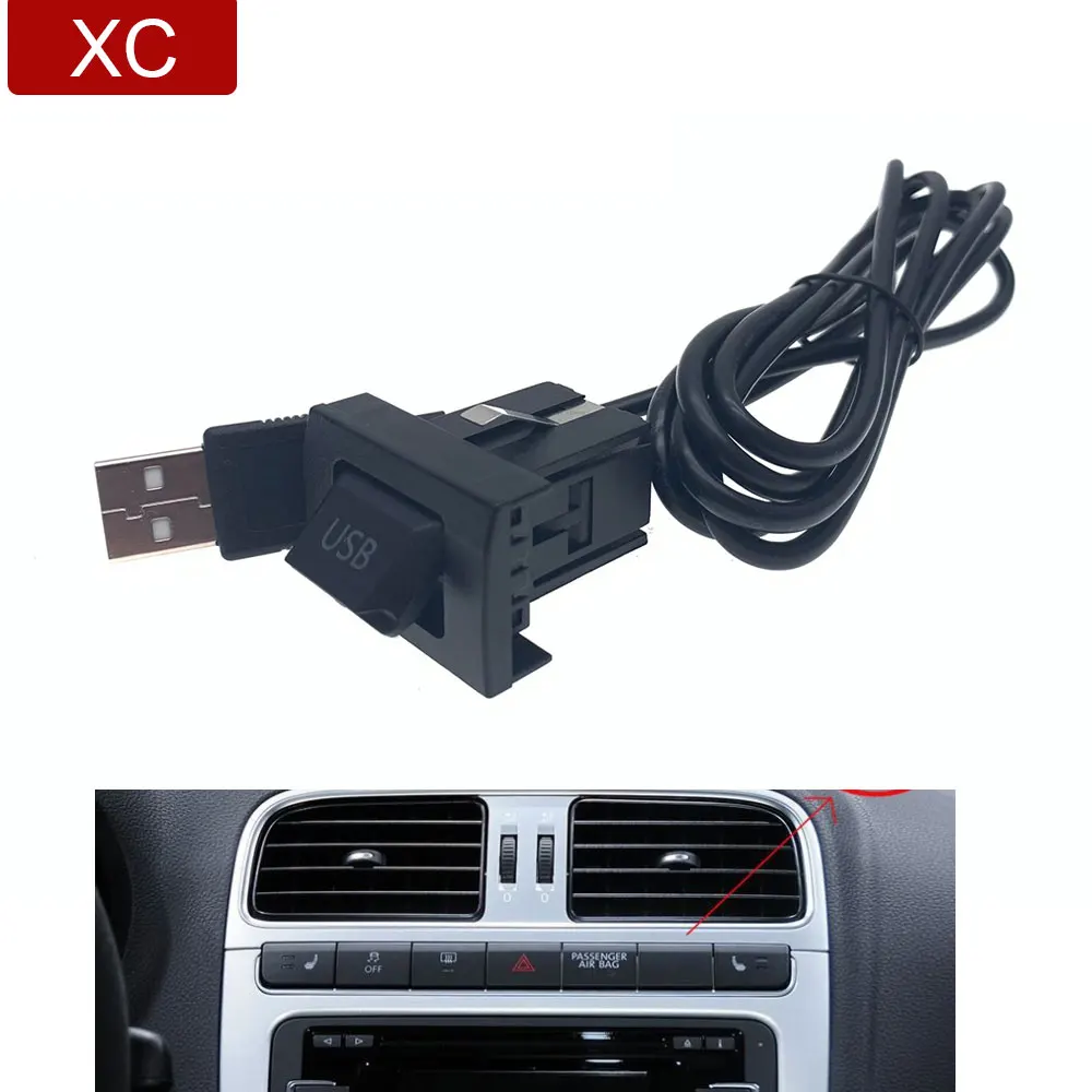 Pannello Adattatore Cavo Interruttore Usb Autoradio Per Volkswagen Vw Polo 2009 2010 2011 2012 2013 Per Audi Skoda