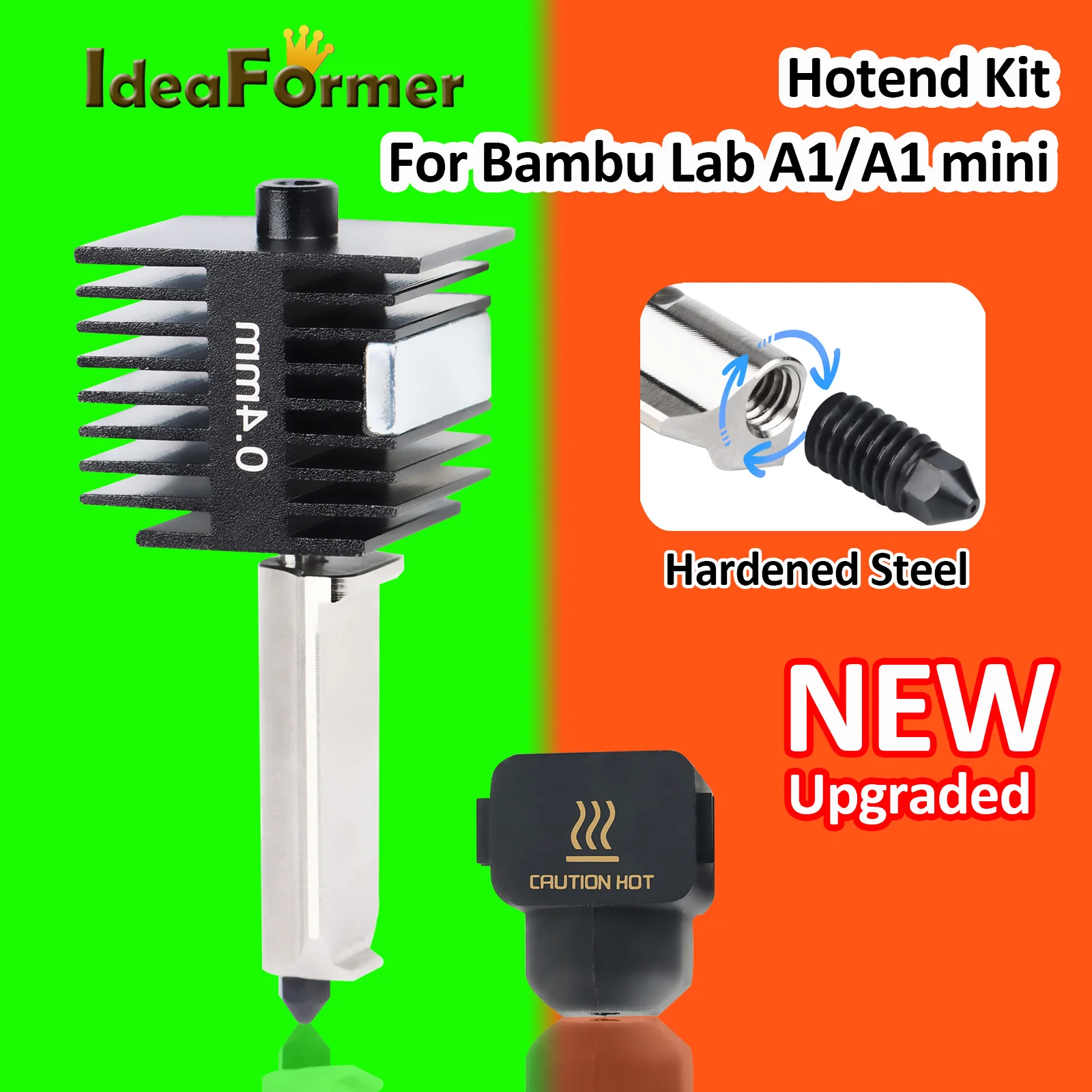 Per Bambu Lab A1 Mini Parti Per Bambulabs A1 Mini Ugello Ugello Originale Hotend In Acciaio Temprato Adatto Per Stampante 3D Bambu A1 A1Mini