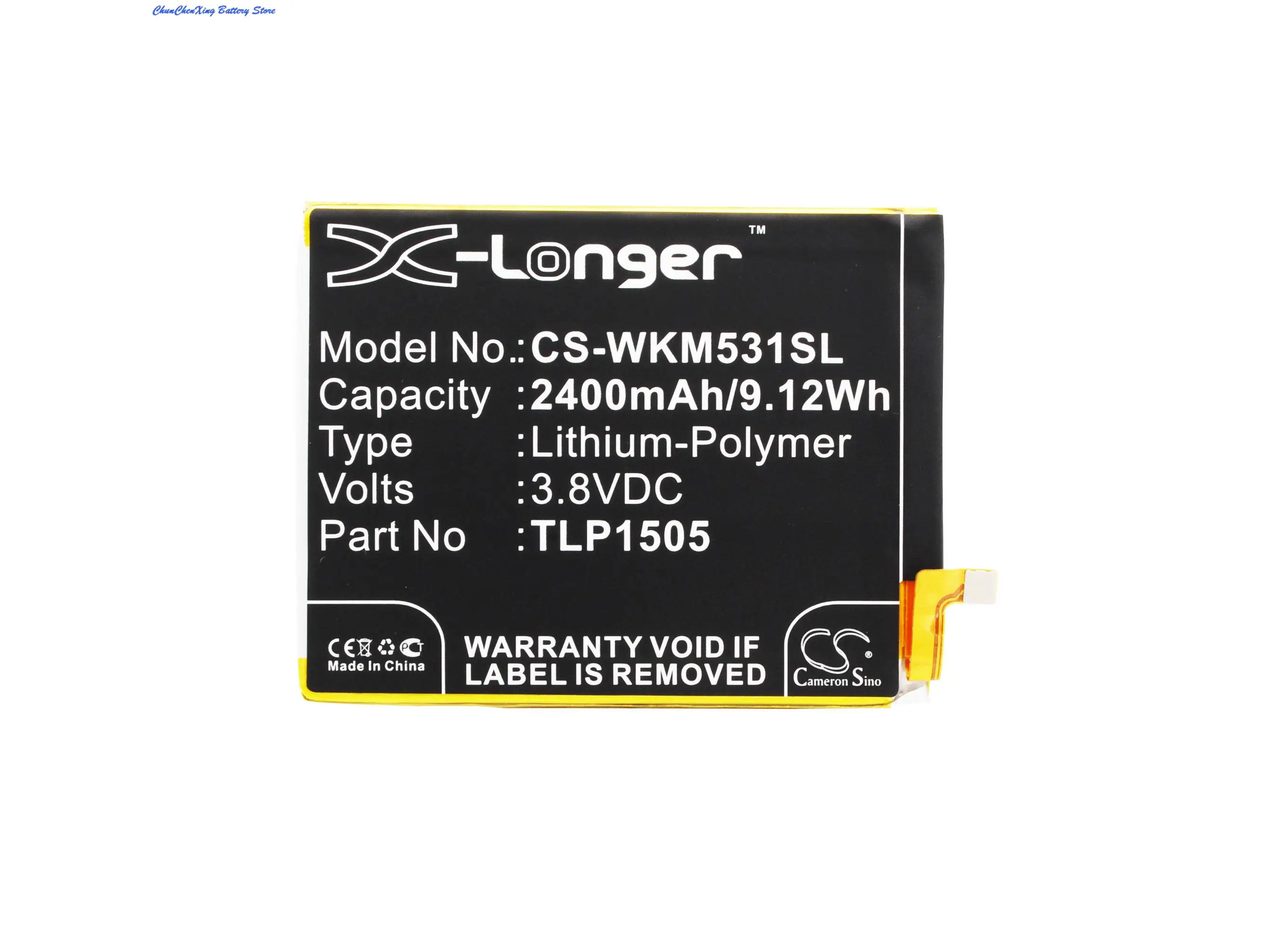 Cameron Sino 2400Mah Batteria Tlp1505 Per Wiko M531, Ridge, Ridge 4G, Ridge Dual Sim Lte