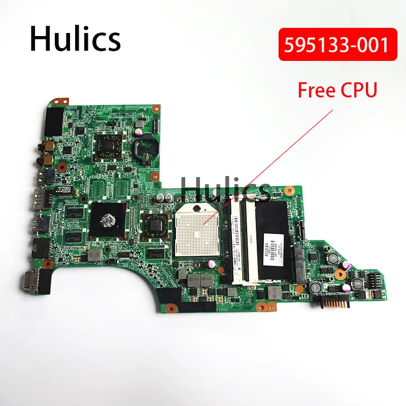 Hulics Usato Muslimex 595133-001 Per Hp Pavilion Dv6-3000 Notebook Dv6Z-3000 Pc Hd5470 Scheda Principale