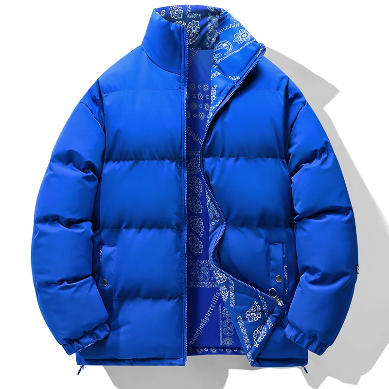 Giacca Invernale A Doppia Faccia Per Uomo Parka Caldo Spesso Moda Casual Uomo Piumini Cappotti Imbottiti In Cotone Capispalla Abbigliamento