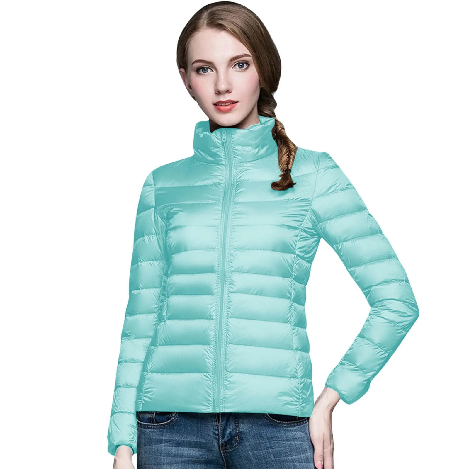 Cappotto Invernale Da Donna 2023 Nuovo Piumino D'Anatra Bianco Ultraleggero Slim Piumino Invernale Da Donna Piumino Portatile Antivento