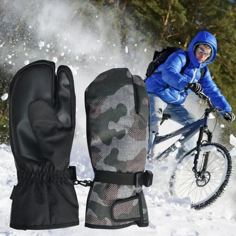 Guanti Da Sci Invernali Guanti Da Neve Da Uomo Guanti Invernali Da Donna Guanti Da 3 Dita Guanti Da Ciclismo Touchscreen Guanti Caldi All'Aperto