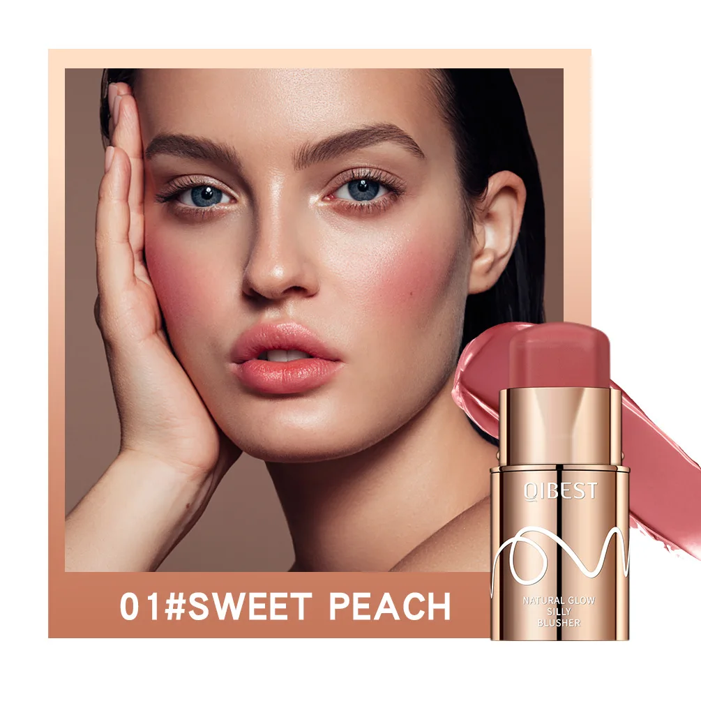 Rosa Rosso Arancione Pesca Blush Stick Donne Trucco Guancia Fard Contouring Cosmetici