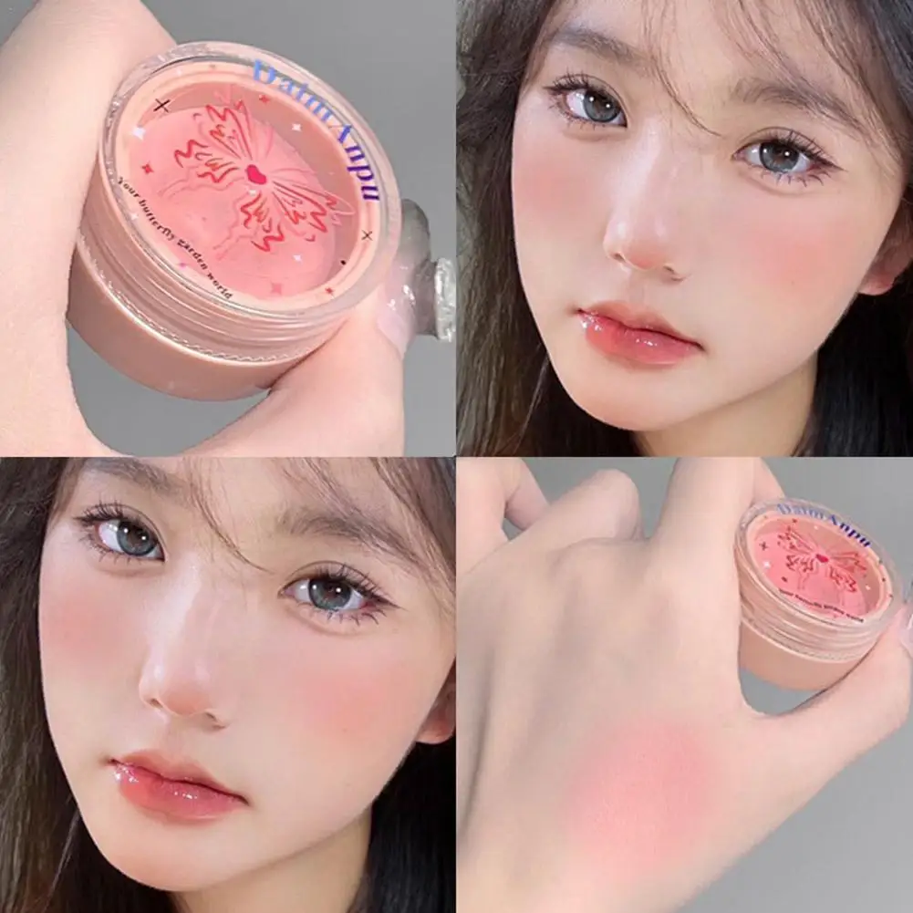 Blush Mud Mousse Blush Palette Rose Natural Makeup Blush Palette Cheek Contour Fard Matte Peach Rouge Contour Shadow