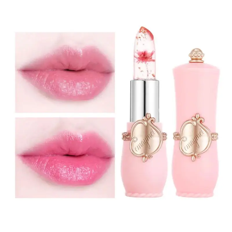 6 Fiori Rossetto Trasparente Gelatina Idratante A Lunga Durata Cura Delle Labbra Impermeabile Pesca Lucidalabbra Trucco Cosmetici Tslm2