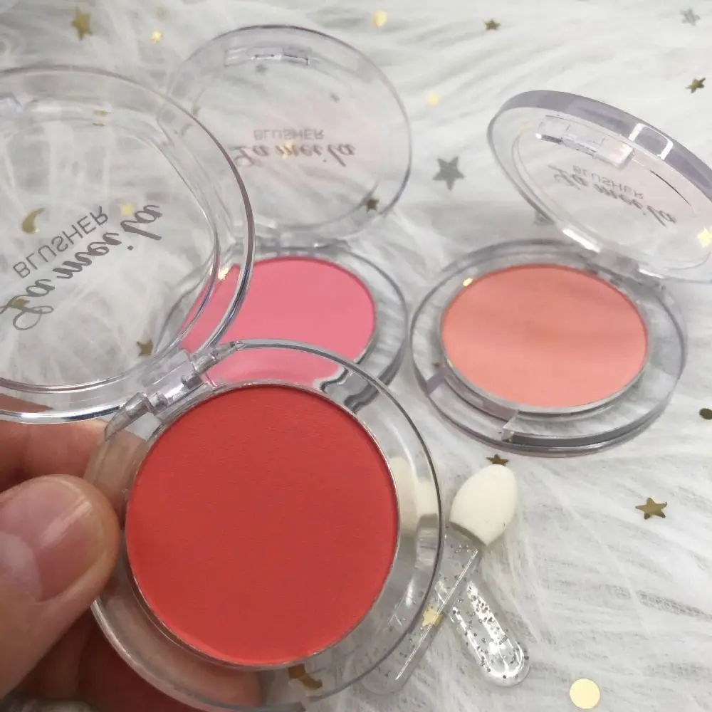Matte Tint Blush Palette Polvere Minerale Peach Pink Contour Rouge Cosmetics Long-Lasting Natural Cheek Tint Blusher Cosmetics