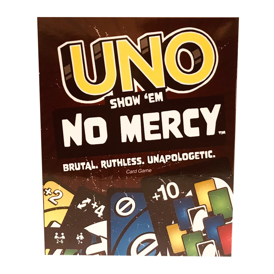Hot Uno No Mercy Game Giochi Da Tavolo Uno Cards Table Family Party Entertainment Dragon Ball Toys Bambini Compleanno Natale