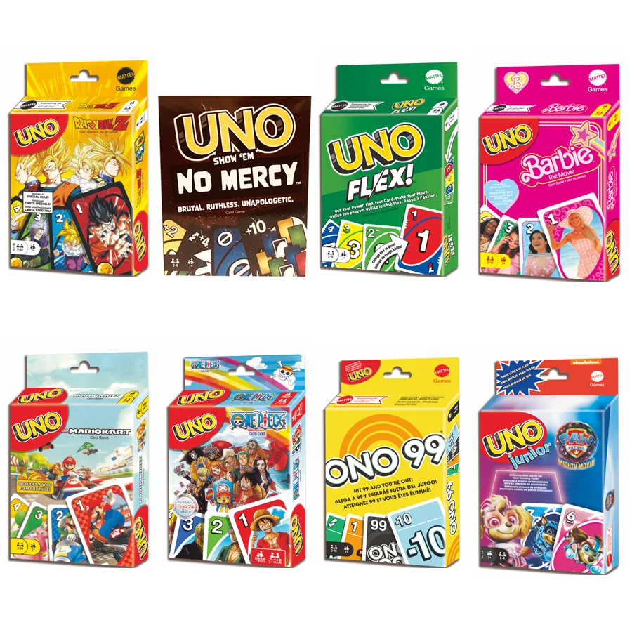 Hot Uno No Mercy Game Giochi Da Tavolo Uno Cards Table Family Party Entertainment Dragon Ball Toys Bambini Compleanno Natale