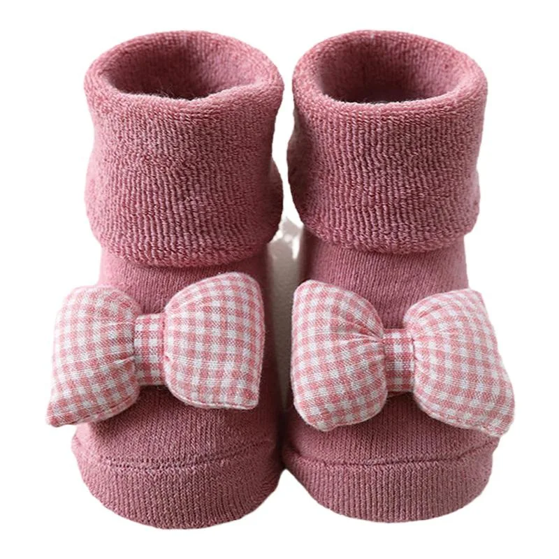 Coral Fleece Baby Anti Slip Floor Socks Autumn Winter Newborn Warm And Thick Socks New Born Baby Girl Boy Infant Indoor Sock