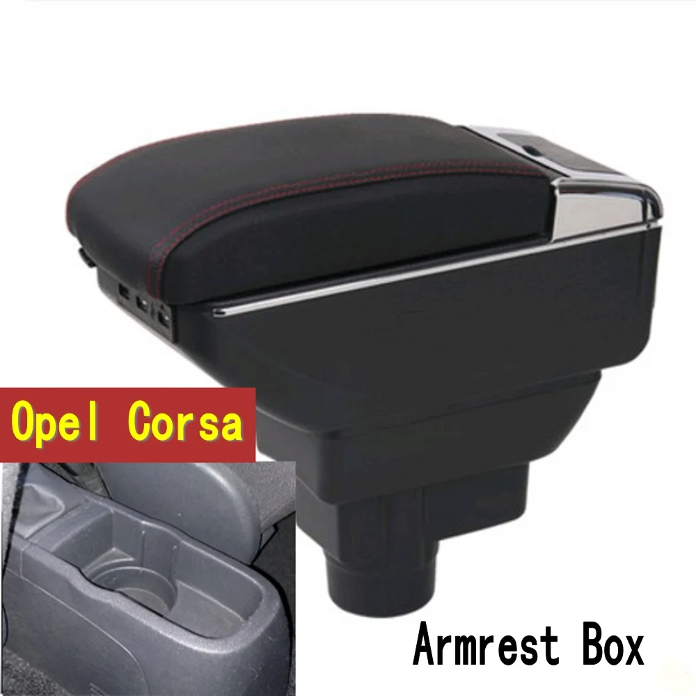 Per Opel Corsa Box Bracciolo Opel Corsa D Universal Car Bracciolo Centrale Scatola Di Immagazzinaggio Supporto Di Tazza Posacenere Accessori Di Modifi