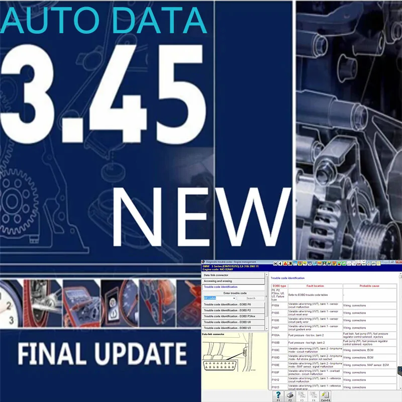 2023 Vendita Calda Autodata 3.45 Software Software Di Riparazione Auto Software Di Riparazione Auto Autodata 3.45 Per Auto Europee