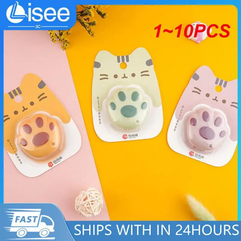 1 ~ 10Pcs Kawaii Utility Knife Mini Pocket Knife Cat Paw Express Box Apri Buste Tagliacarte Lama Ricaricabile Coreano