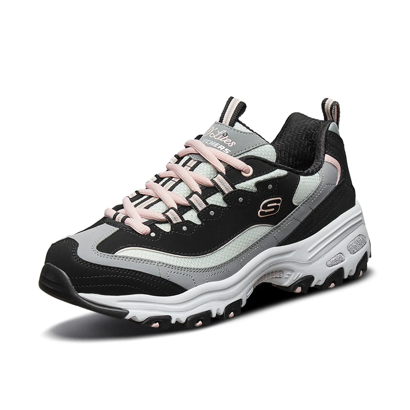 Skechers Moda Donna Chunky Sneakers D'Lites Scarpe Da Corsa Traspiranti Antiurto Casual Lace Up Zapatillas De Mujer
