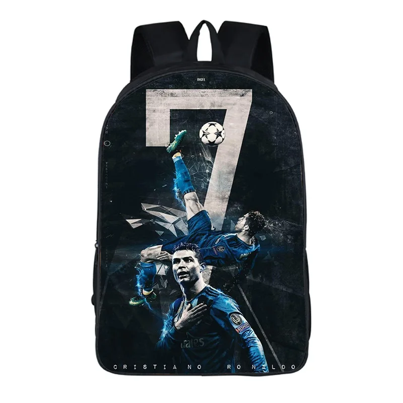 Cr7 Football Star Zaino Zainetto Borsa Da Viaggio Per Notebook Per Bambini Studenti
