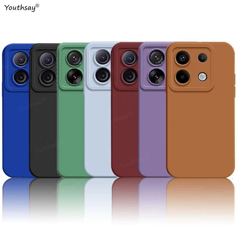 Per Poco M6 Pro Custodia Per Xiaomi Poco M6 Pro Cover Fundas Coque Camera Protector Custodia Posteriore In Silicone Liquido Poco M6 Pro