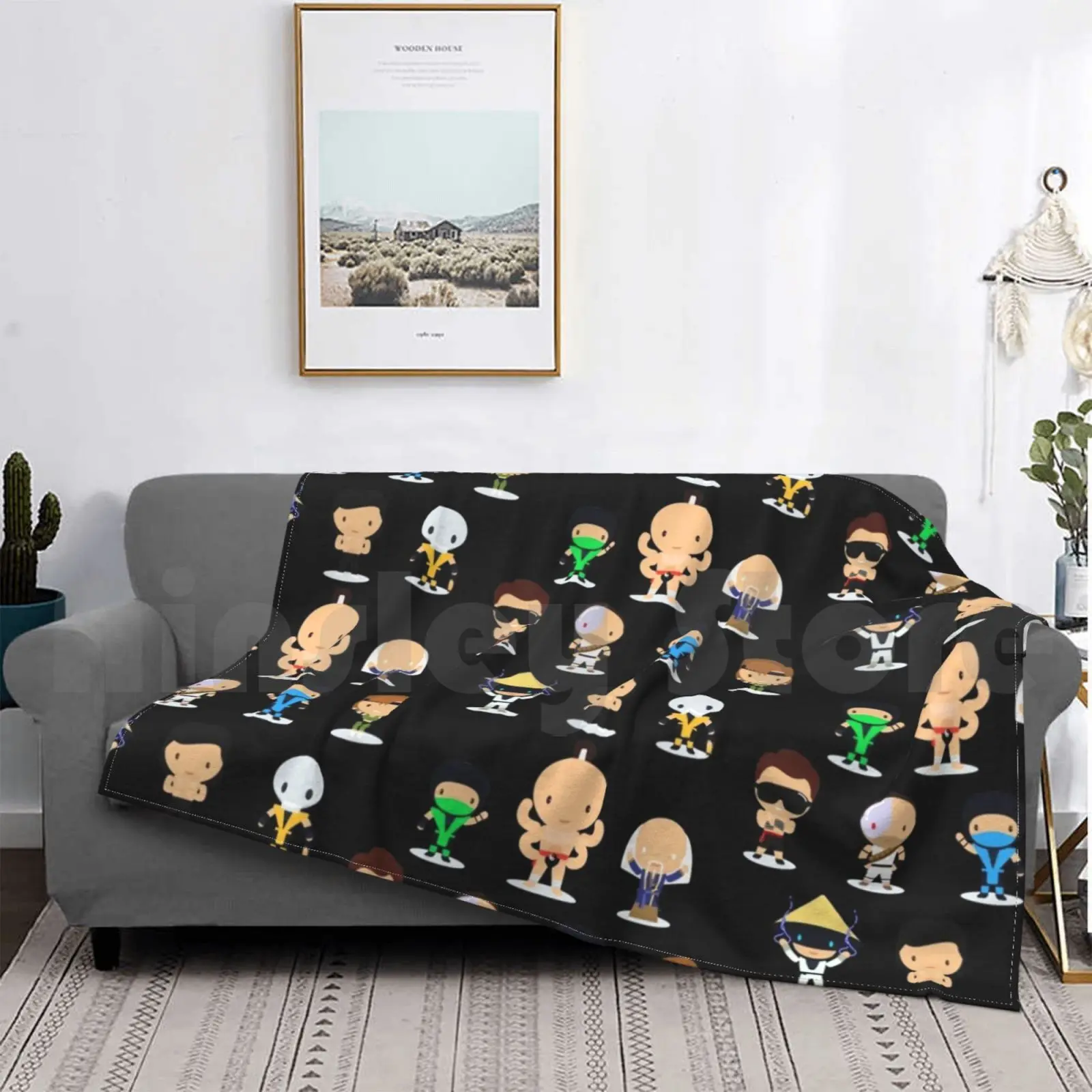 Mortal Kombat 1 Coperta Moda Personalizzata Mortal Kombat Johnny Cage Kano Subzero Blade Raiden Liukang