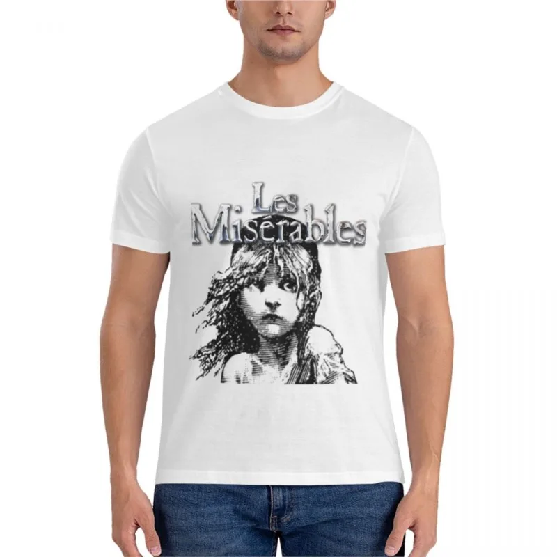 Les Miserables Logo Classic T-Shirt Magliette Per Uomo Magliette Grafiche Da Uomo Magliette Grafiche Da Uomo Divertenti Anime