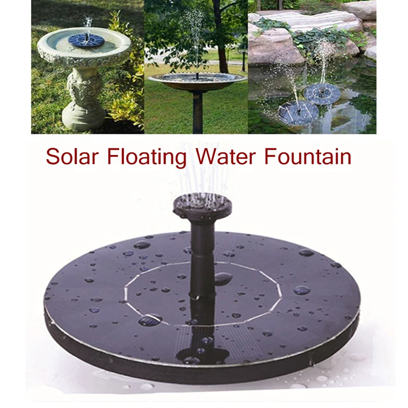 Mini Solar Pond Fountain Waterfall Floating Water Pump Outdoor Bird Bath Fountain Garden Pool Lawn Pumps Decorazione Del Cortile